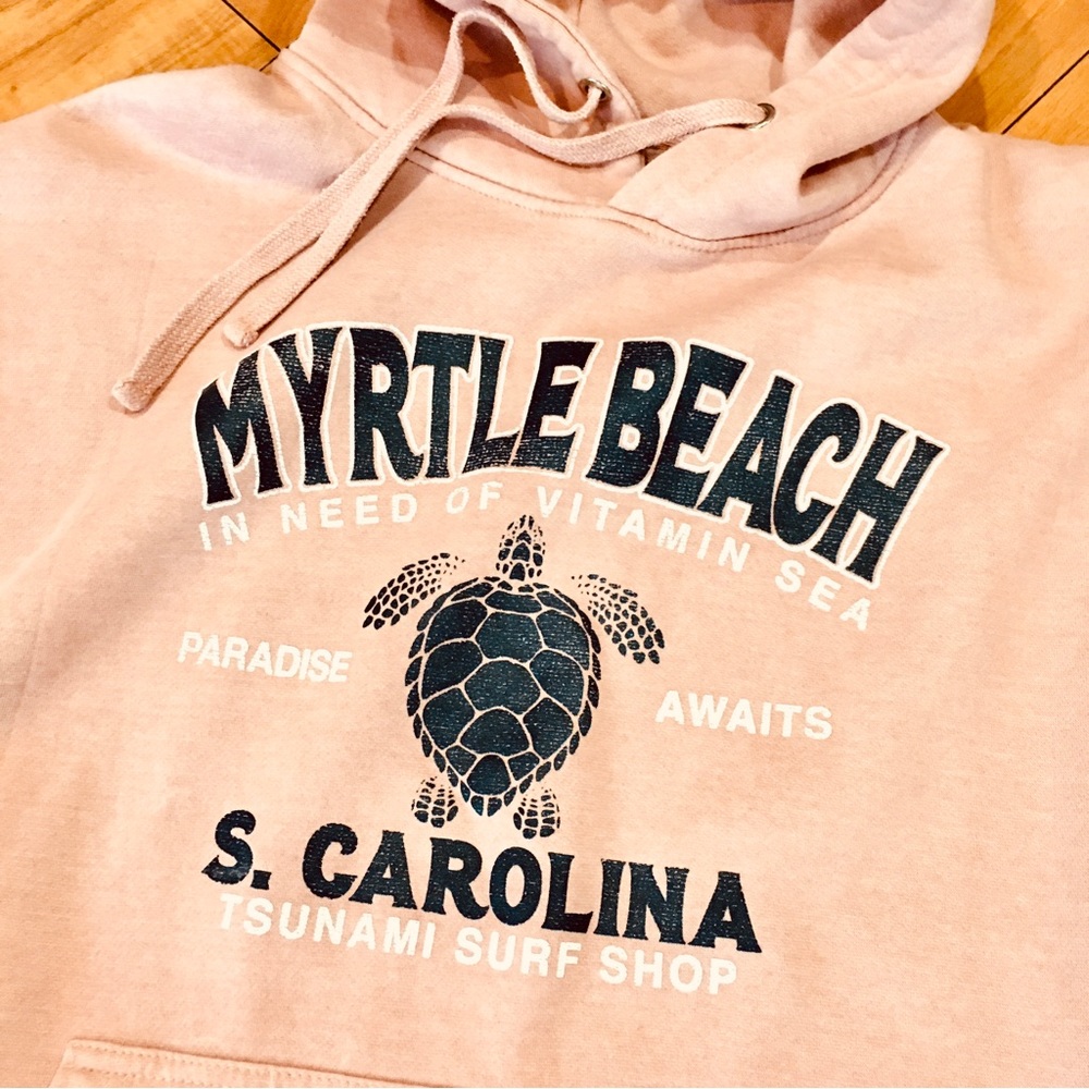 Myrtle Beach Carolina hoodie pink sweatshirt winter cozy shirt oversized…